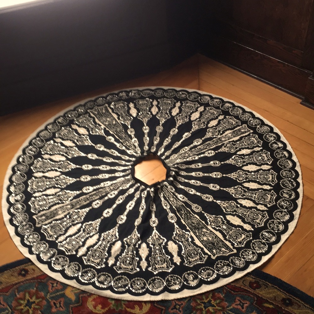 Moda Int’l Sequined Boho Circle Skirt 100% Cotton.